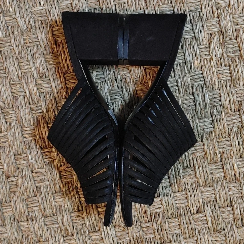 Schutz Black Cecilia Slip-on Shoes